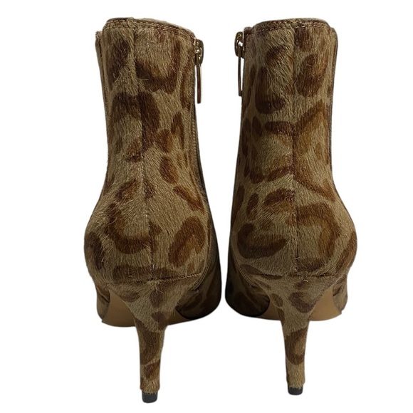 Vince Camuto Ankle Booties Women’s 6.5M/37 Tan/ Brown Animal Print NWOB - Picture 5 of 10